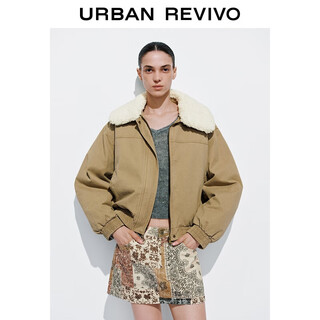 Ur2025 new winter women's casual splicing fur collar super loose down jacket uyy150056