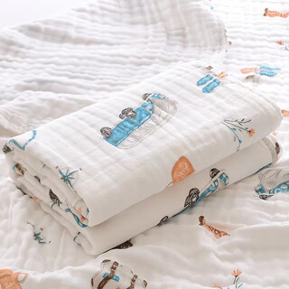 Other/other gauze bath towel newborn baby 6-layer baby type a super soft absorbent bath cover blanket four seasons gauze baby bath towel white blue gray 1 piece 110x110cm