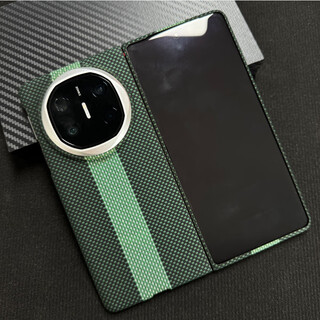 Huawei (huawei) original quality suitable for kevlar folding screen mobile phone protective case business new product hinged matex5 carbon fiber black and gray fine lines 600d_metal frame magnetic back cover center shaft model huawei_mate_x6