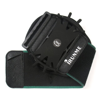 1source 2024 comfortable wearable rotatable mobile phone holder running takeaway driving arm wristband elegant black