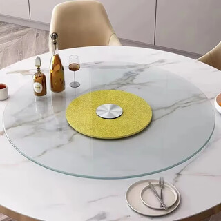 Jingcai dining table turntable tempered glass turntable desktop round table dining table round table hotel round table turntable jzp6-88cm