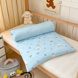 Yonghuan kindergarten nap cotton mattress children's cotton removable and washable mat bedding baby baby spliced mattress holiday puppy blue cushion cover + cotton cushion core removable and washable two-piece set 50x150cm