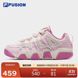 Fila fusion official fashion brand shock-absorbing wear-resistant simple women's retro casual basketball shoes