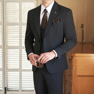 Less is more lilang groom's suit suit men's business professional formal wear casual wedding dress british style slim suit men black 50