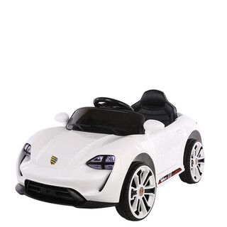 Guardian laoren children's electric toy car four-wheeled, seatable, rechargeable remote control push rod for baby boys and girls 1 to 3 years old 5 white = self-driving_+ remote control order reminder functions are gradually increasing