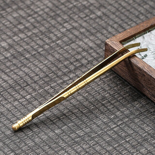 Suitable copper tea clip, tea cup, tea leaf tea clip, tea tweezers, tea making tools, kung fu tea set, tea ceremony accessories, light luxury tea clip, tea clip, one pack