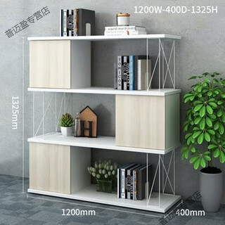 Puqin industrial style office filing cabinet grid display cabinet storage rack wrought iron partition storage cabinet storage cabinet 3 layers 3 doors 1200 package installation 0 points 4mm