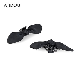 Ajidou ajidou hair clip women's cute bow hair accessories black 2 pcs