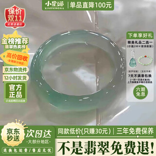 Xiaoxingna autumn water like a dream jade bracelet for women clear water burmese ice type genuine jade bracelet for mom (processed) autumn water like a dream jade bracelet 58mm-59mm (free jade pendant + gift box)