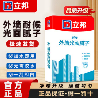 Nippon paint exterior wall smooth putty weather resistant, water resistant and alkali resistant wall crack peeling household wall repair (20kg/pack)