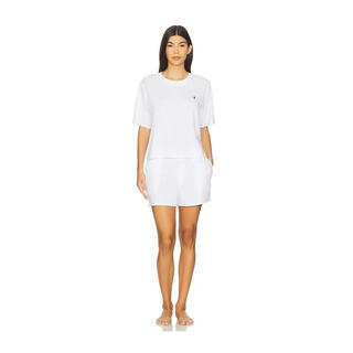 Ralph lauren pony mark light luxury women's short-sleeved suit white cloud 20 | l