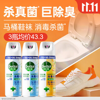 Disinfection spray 454ml*2 bottles of lily of the valley + 454ml*1 bottle of citrus shoe deodorizing and sterilizing spray