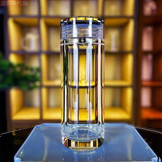 High-end donghai natural raw stone crystal cup donghai raw stone crystal cup master polished crystal glass 500ml crystal glass (gift box) 100ml-500ml