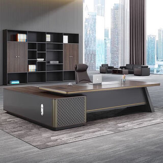 Light luxury boss desk simple modern office desk and chair combination manager president desk executive desk design desk 1.6 meters boss desk