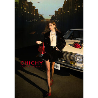 CHICHY法式千金小香风丝绒外套短裤两件套女25秋冬新款高级感套装 黑天鹅（短裤） XS