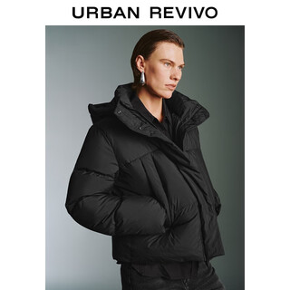 Ur2025 new winter women's casual hooded stand collar loose down jacket uwm150028