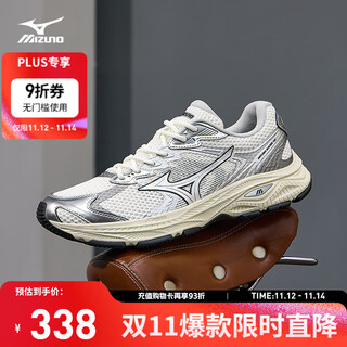 美津浓（MIZUNO）新款男女跑步运动鞋 都市运动搭配透气复古机能跑步鞋 RACER V2
