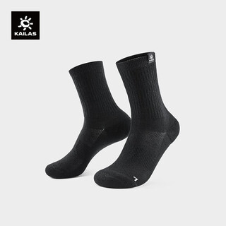 Kailas unisex lightweight mid-cut hiking socks kh2502002 black s