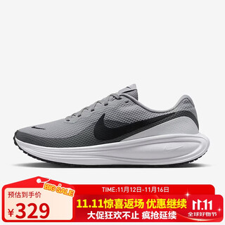 耐克NIKE男子跑步鞋缓震 REVOLUTION 8 运动鞋HJ9198-004黑灰 42