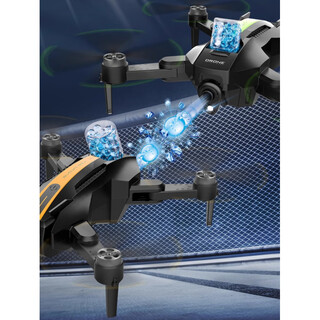 儿童无刷遥控水弹飞机无人机玩具高清像素四轴飞行器光流航拍避障 可发射水弹【单摄像头+无刷电机】