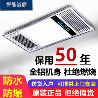 Opple integrated ceiling fan heater 30*60 five-in-one lighting exhaust fan integrated bathroom heater luxury flame retardant silver/key switch