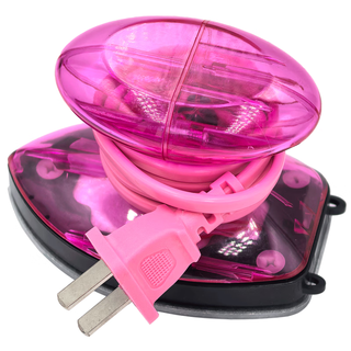 Chudig mini electric iron, special small iron for spelling beans, available in dormitories with limited power, heat transfer diy handmade travel, transparent red iron 200 watts