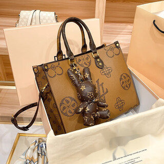 Yingdi light luxury brand genuine leather bags women's bags 2025 new hong kong handbags tote bags large capacity single shoulder crossbody bag large flower gift box set