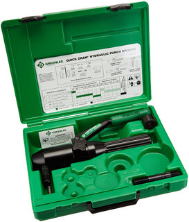 Greenlee 7804sb quick extraction hydraulic hole punch and kit