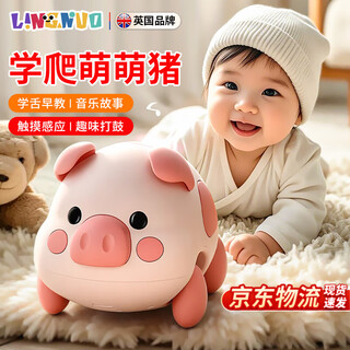 Linglai door-to-door delivery british children's educational early education toy baby learning to crawl and talk 0-2 years old baby gift multi-functional cute pig learning to crawl and talk + remote control