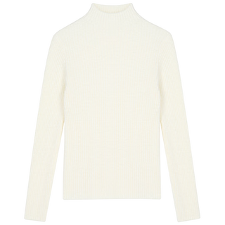 Vega chang imitation mink knitted sweater for women 2025 autumn and winter new style petite slimming temperament bottoming top, light rice apricot, one size