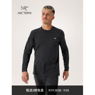 Arc'teryx (arc teryx) arc&apos teryxrholtcrewneck men's inner long-sleeved top blacksapphire/blue black/black l
