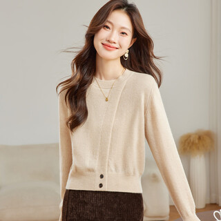 Shexi (srcr) 100% cashmere design soft and waxy pure cashmere sweater for women spring and autumn animal year red knitted bottoming sweater