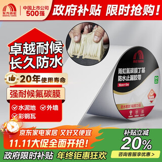 雨虹防水 氟碳膜丁基防水止漏胶带 屋顶防水补漏材料 屋顶防水贴10cm*5m