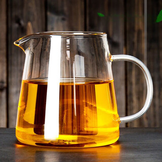 Fat donglai's same style fair cup, heat-resistant thickened glass tea dispenser, tea leakage, tea sea set, kung fu tea set, large 450ml fair cup