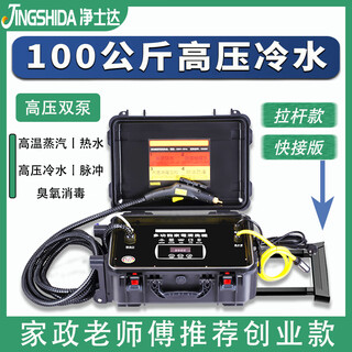 Jingstar limpiador a vapor de alta temperatura y alta presión aire acondicionado profesional campana extractora lavadora tubería de calefacción por piso máquina de limpieza multifuncional para electrodomésticos convertidor de frecuencia de 100 kg alta presión - paquete de regalo estándar + desinfección con ozono - tipo carro