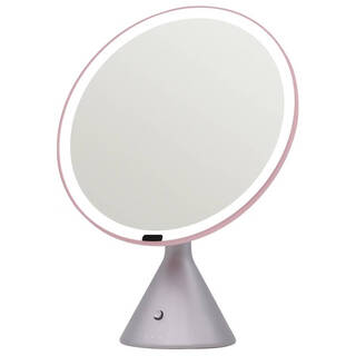 Yeka large round mirror desktop with light smart high-definition makeup mirror beauty supplement light rechargeable desktop makeup mirror space powder three sets of led light sources stepless dimming