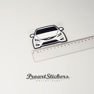 Litian proart original markx2014 reiz reflective car stickers front and rear glass triangle window fuel tank cap stickers markx2014 reiz10cm