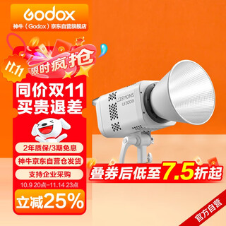 Godox le300bi professional live broadcast light, fill light, led beauty light, indoor anchor live broadcast room, dual color temperature photography light, always on light for photography and video, white model