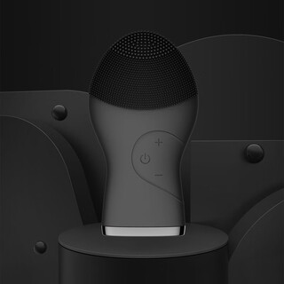 Jen bea carefully selects men's face wash, rechargeable face wash, household vibrating silicone face wash, water-blocking sound wave, mysterious black