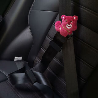 Litian automobile children's safety belt fixed adjuster anti-strangle neck limiter seat safety belt shoulder guard fixator-look back strawberry bear