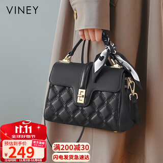 Viney cowhide bag women's bag portable mother bag middle-aged crossbody shoulder bag birthday gift large capacity for girlfriend and wife