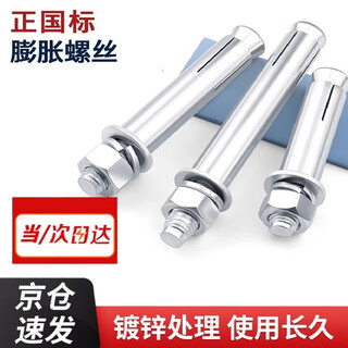 Zhuyun bolts pull-out expansion screws galvanized expansion bolts m10*80 (10 pcs) unit/pack