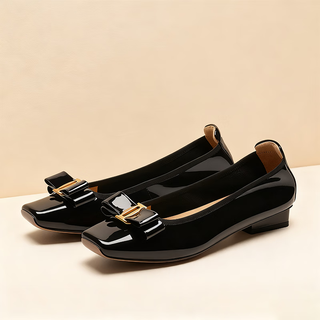 China united airlines airport stewardess same style women's flat leather shoes china united airlines brand stewardess women's shoes black style (same style as flight attendants) 35 size