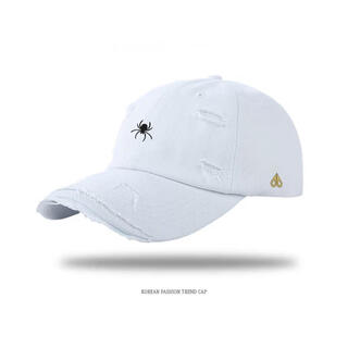 Scissors four seasons moose casual light luxury fashion versatile baseball cap for men and women trendy casual sun shade hip-hop soft top korean version white