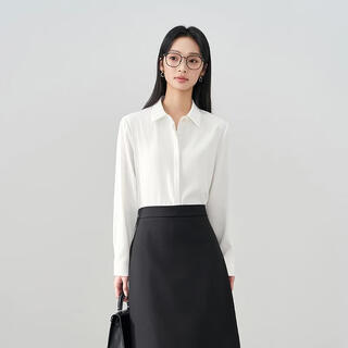 Lady bird white professional shirt women's spring and summer interview formal top suit with workplace high-end shirt