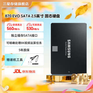 三星（SAMSUNG)）870 EVO固态硬盘SSD SATA 3.0接口 读速高达560MB/s 870 EVO 2T