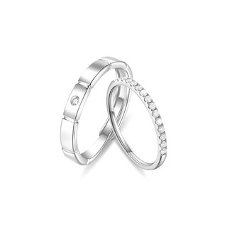 Dr valentine's day gift drdr couple's ring moissanite diamond ring sterling silver couple's proposal wedding ring real diamond ring - live mouth_can be moderately adjusted