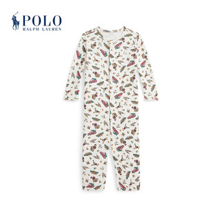 Polo ralph lauren baby and child 25 autumn polo bear cotton two-purpose pajama jumpsuit 100-winter bear 73 (9m)