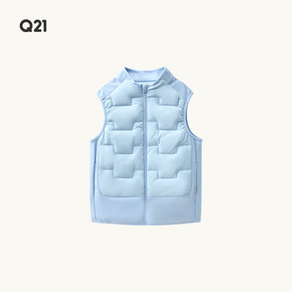 Q21 oh oh goose velvet vest school uniform artifact for children and boys 95 velvet class a liner to keep warm, milk blue 90 cm