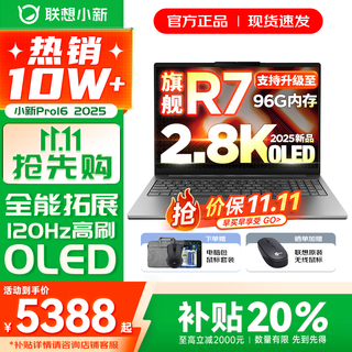 Lenovo xiaoxin 16/xiaoxin pro16 2025 new product ai yuanqi optional subsidy ultra-thin laptop portable office college student gaming design notebook ryzen r7 h255 32g 1tb upgrade pro16 16-inch anti-glare full screen